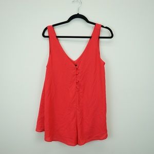 Forever 21 Red Romper in size small